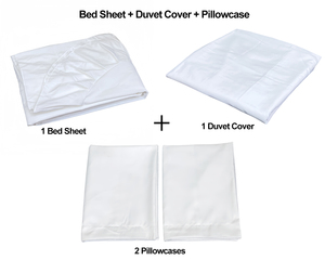 Tùy Chỉnh Vua Kích Thước Sang Trọng Khách Sạn Màu Trắng Bộ Đồ Giường Đặt Dệt Polyester/Bông Duvet Bìa Tấm Phẳng Tùy Chỉnh Kích Thước Comforter Bộ - Product Image 4