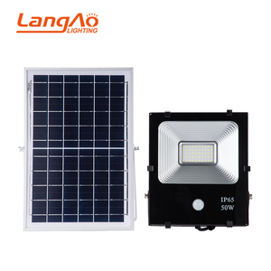 Độ sáng cao công nghiệp cảm ứng ngoài trời nhôm IP65 30 Wát LED năng lượng mặt trời lũ ánh sáng với chùm tia 120 góc 2700-7000K Nhiệt độ màu - Product Image 1