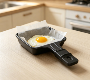 Mini sartén eléctrica para asar queso, plato para hornear, sartén individual para freír huevos, pequeña sartén para salsas con mango de plástico - Product Image 4