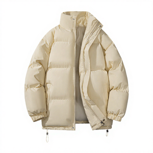 YZ メンズ新作厚手スタンドカラージャケット冬用暖かいジャケット綿入り - Product Image 4