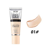 OEM ODM BOB BB Liquid Foundation Private Label 35g Tahan Air Tahan Lama Full Coverage BB Cream Logo Kustom Makeup Foundation