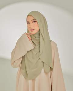 サテンテクスチャしわ光沢のあるサテンパンティープレーンサテンシルクサリーシルクプレーンショールTudung Hijab女性用スカーフ - Product Image 5