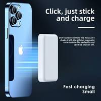 Banco de Energía Inalámbrico Personalizable de Alta Capacidad de 10000 mAh con Carga Rápida de 15 W, Interfaces USB-C/Tipo-C, Banco de Energía Magnético