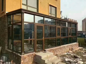 Professional Customization Modern Design Manufacturing Greenhouse All Season Balcony <strong>Sunroom</strong> Panoramic Glass Balcony - Product Image 3