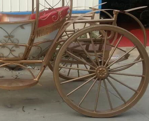 Popular Carro de calabaza de <span class=keywords><strong>Cenicienta</strong></span> para la realeza/viejo carro de caballos antiguo/carro de caballos de boda de turismo - Product Image 6