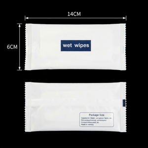 Lingettes antibactériennes rafraîchissantes au citron, emballées individuellement, écologiques, en <span class=keywords><strong>tissu</strong></span> biodégradable, extra douces, nettoyantes - Product Image 1