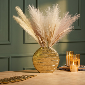 Decorative Metal Vase for Home Décor Tabletop Centerpiece Dried <b>Flowers</b> <b>Artificial</b> Floral <b>Arrangement</b> Modern Accent Vase - Product Image 3