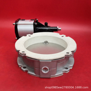 Venta Directa de Fábrica, Válvulas de Mariposa Recubiertas Neumáticamente V2FS, Válvulas de Mariposa Comerciales de Acero Inoxidable para Mezcla de Concreto - Product Image 5