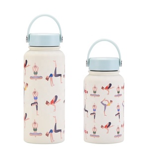 Ensemble de cadeaux par sublimation : Bouteille d'eau/<span class=keywords><strong>Mug</strong></span> <span class=keywords><strong>isotherme</strong></span> à double paroi en acier inoxydable, série Yoga, multi-capacités - Product Image 3