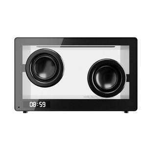Nouveau haut-parleur transparent avec lumière LED RVB colorée, décoration d'intérieur, matériau ABS, ornement audio sans fil tendance, cadeaux - Product Image 2