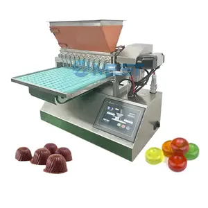 Small Full Automatic Hard Lollipop Chocolate Candy Depositor Fabrication Bonbon Jelly Gummy Bear Sweet Make Machine