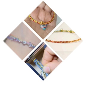 Venta caliente 0,38-1,05mm poliéster encerado cordón gradiente para DIY pulsera collar joyería hacer hallazgos - Product Image 5