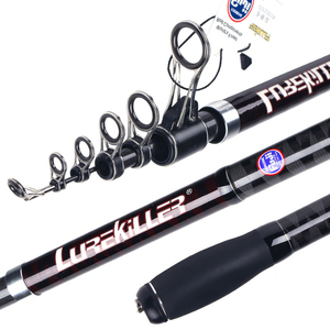 Lurekiller Lure Killer 4,25 m 100-250g o 150-350g Japón Fuji parte carbono fundición larga pesca telescópica <span class=keywords><strong>Surfcasting</strong></span> Surf Rod - Product Image 1