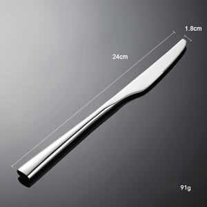 Set di Posate in Acciaio Inox 304 Stile Occidentale, Coltello Forchetta Cucchiaio con Bordo Avvolto, Spessore Maggiorato, Alta Estetica per Uso Alberghiero - Product Image 2