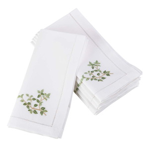 Wholesale <b>Cloth</b> Handmade White Polyester Cotton Dinner Napkin Sewing Edge Cotton Napkin for Wedding Party - Product Image 1