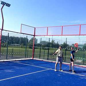 अनुकूलित आउटडोर प्रीफैब्रिकेटेड टेनिस कोर्ट बड़े खेल आयोजन पैडल टेनिस कोर्ट बड़े मॉड्यूलर तंबू के साथ - Product Image 1