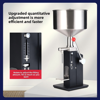 A03 Machine de remplissage liquide manuelle semi-automatique 304 en acier inoxydable Machine de remplissage sans goutte pour lotion de brillant à lèvres huile essentielle