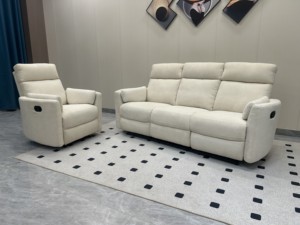 Juego de Sofás de Lujo Ecológicos Directo de Fábrica, Sofá Reclinable de Diseño Ergonómico con Estructura Metálica, Sofá Multifuncional - Product Image 4