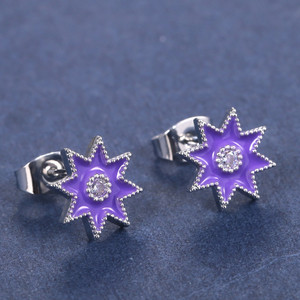 Orecchini a Perno Geometrici a Forma di Stella per Donne, Stile Coreano Minimalista, Accessorio Moda Quotidiana e da Festa, Regalo - Product Image 2