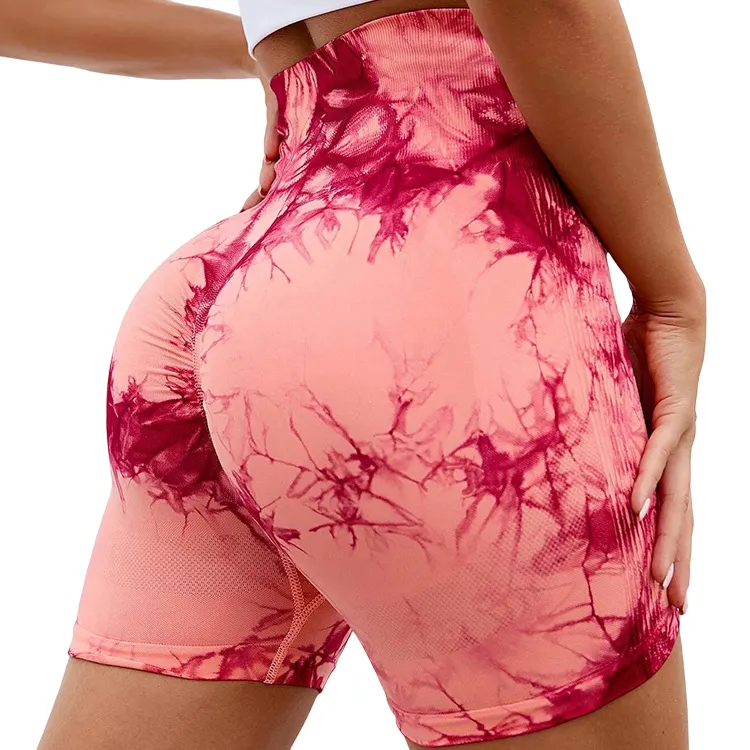 Wholesale Soft Seamless Active Wear Gym Yoga short Pant Butt Lifting Women Custom Workout High Waist Tummy Control Yoga Leggings
