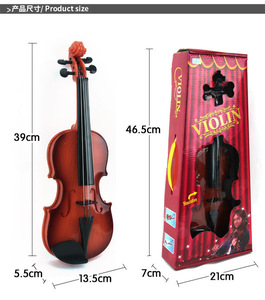 Jouet de <span class=keywords><strong>violon</strong></span> de simulation pour enfants, jouet musical, instrument de musique, <span class=keywords><strong>violon</strong></span> avec fonction de réglage fin et fonction de jeu, décoration de la maison - Product Image 2