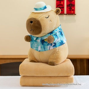Giocattoli di peluche di alta qualità con coperta capibara animali di peluche giocattoli con coperte all'interno - Product Image 6