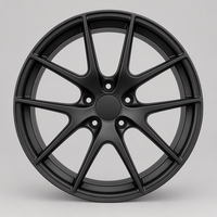 Nouvelle jante en alliage d'aluminium forgé LM, 10 branches, design Y Split, noir mat, concave profond, logo personnalisé, 5x114.3