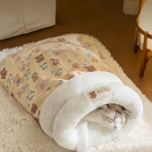 Premium Cotton Fleece Cartoon Pattern Luxury Pet Bed Pet <b>Mat</b> for Dogs and Cats with Arctic Fleece Material All Seasons Use - Product Image 2