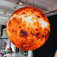 Ballons gonflables scellés de planète Mars en tissu PVC, ballons gonflables de planète Mars en tissu PVC de conception personnalisée