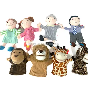 2022 Familie Design Handpuppen Plüschtiere Baby Favor Dolls Tell Story Familien spielzeug für Kinder