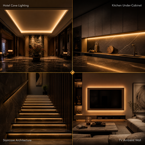 Bande lumineuse <span class=keywords><strong>LED</strong></span> COB 220V IP66 Étanche 120 <span class=keywords><strong>LED</strong></span>/m Ra≥90 Sans points noirs Coupable toutes les 10cm Effet Nuage DIY Personnalisable OEM 50-100M - Product Image 4