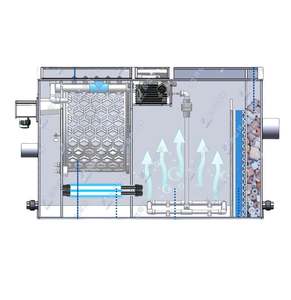 Composant essentiel pour équipement aquacole : Système de filtration et de circulation d'eau pour bassin, Pompe de filtration et de purification de poissons en PP pour cour, avec moteur - Product Image 2