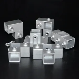 Raccords de tuyaux à pince à clé structurelle réglable à prix compétitifs Raccords de tubes carrés en alliage d'aluminium