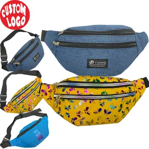 Custom Promotional Wholesale Travel Sports Running Casual bum bag fanny pack waterproof hip Ladies bag Waist Bags for men