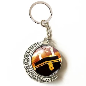Llavero musulmán de Casa Negra, venta al por mayor, llavero colgante musulmán árabe musulmán giratorio de doble cara en forma de luna - Product Image 5