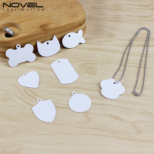 Aangepaste Aluminium Sublimatie Dog Tags Dubbelzijdig Afdrukbare Koosnaam Id Tags 8 Vormen Diy Blank Metalen Dog Tag Met Ketting - Product Image 1
