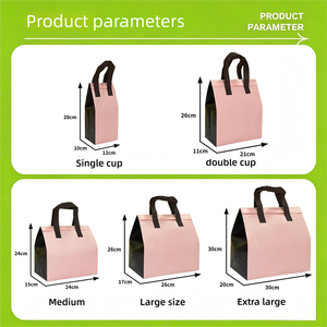 Sac isotherme en non-tissé imperméable et biodégradable avec feuille d'aluminium pour supermarchés et emballages de restauration quotidienne (vente en gros) - Product Image 4