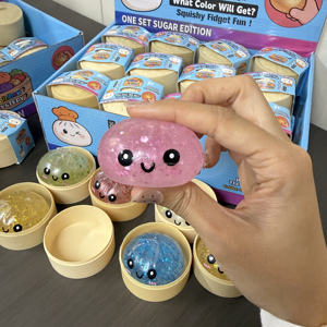 New 5.5cm Dumpling Squishy Glitter Steamed Bun Mystery <b>Box</b> Colorful Stress Balls <b>Fidget</b> Sensory <b>Toy</b> Anxiety Relief With Steamer - Product Image 6