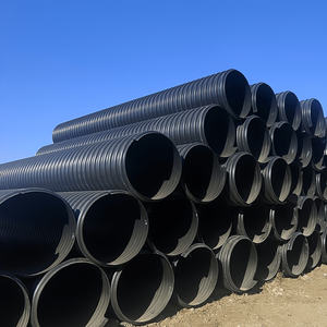 Tuyau de drainage corrugué en HDPE à double paroi, haute résistance aux chocs, diamètres de <span class=keywords><strong>300</strong></span> mm à 1600 mm avec raccords - Product Image 4