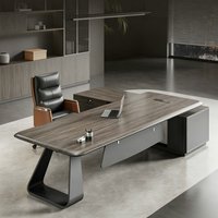 Table de bureau en PVC pour PDG, mobilier de bureau de direction, espace exécutif de luxe, table et armoire de bureau pour le bureau du patron