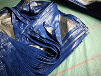 90gsm 4m x 6m bâche de jardin PE légère imperméable bleue bâche en plastique polyvalente pour revêtement de toit de bateau