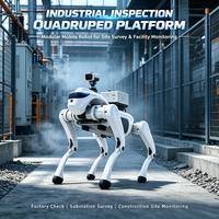 Robot quadrupède d'inspection industrielle, plateforme robotique modulaire à 4 pattes pour la surveillance des postes de transformation et des sites d'usines