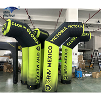 Demi-arche gonflable personnalisée arche de course de marque avec bannière pilier de publicité pour événement sportif colonne d'air de ligne de départ de marathon