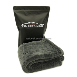 40x60cm 1200 Gsm doppio anello attorcigliato pila Ultra spesso spigolosa in microfibra asciugamano per asciugatura Auto per lavaggio Auto con dettagli Auto - Product Image 6