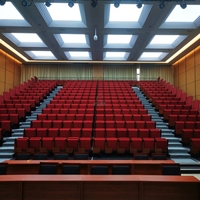 Chaises pliantes confortables en acier et textile, rétractables, pour concerts, stades, salles de théâtre, gymnases, Frog FS-TSC-8A