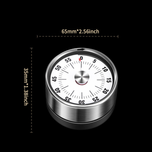 Temporizador digital mecánico, accesorios de cocina, reloj despertador de Cuenta regresiva magnético de Metal Manual, estudio de Fitness para cocinar, apariencia común - Product Image 6