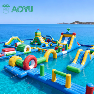 Parcours d'obstacles gonflable AOYU : Ventes flash usine – Plateforme flottante pour plage, lac, parc aquatique et piscine, fabriquée <span class=keywords><strong>en</strong></span> Chine - Product Image 1