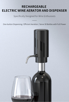 Distributeur de vin automatique rechargeable à une touche, aérateur de vin électrique