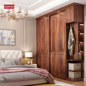 เฟอร์นิเจอร์ห้องนอน2ประตูบานเลื่อนตู้เสื้อผ้าโบราณออกแบบตู้เสื้อผ้า - Product Image 2