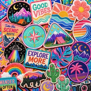 Badges en Vrac, Appliques, Écussons de Créateur à Repasser, Vente en Gros, Patchs Brodés 3D Personnalisés à Coudre ou à Repasser pour Vêtements - Product Image 1